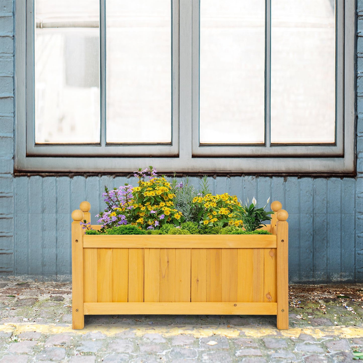 Wooden Garden Flower Planter