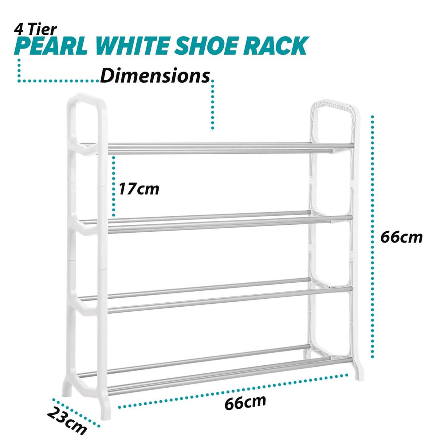 5-Tier Metal Shoe Rack Stand for Organized Shoe Storage