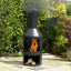 Stylish Garden Patio Log Burner For Outdoor Chiminea