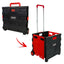 Foldable And Easy To Carry Red Shopping Trolley Cart