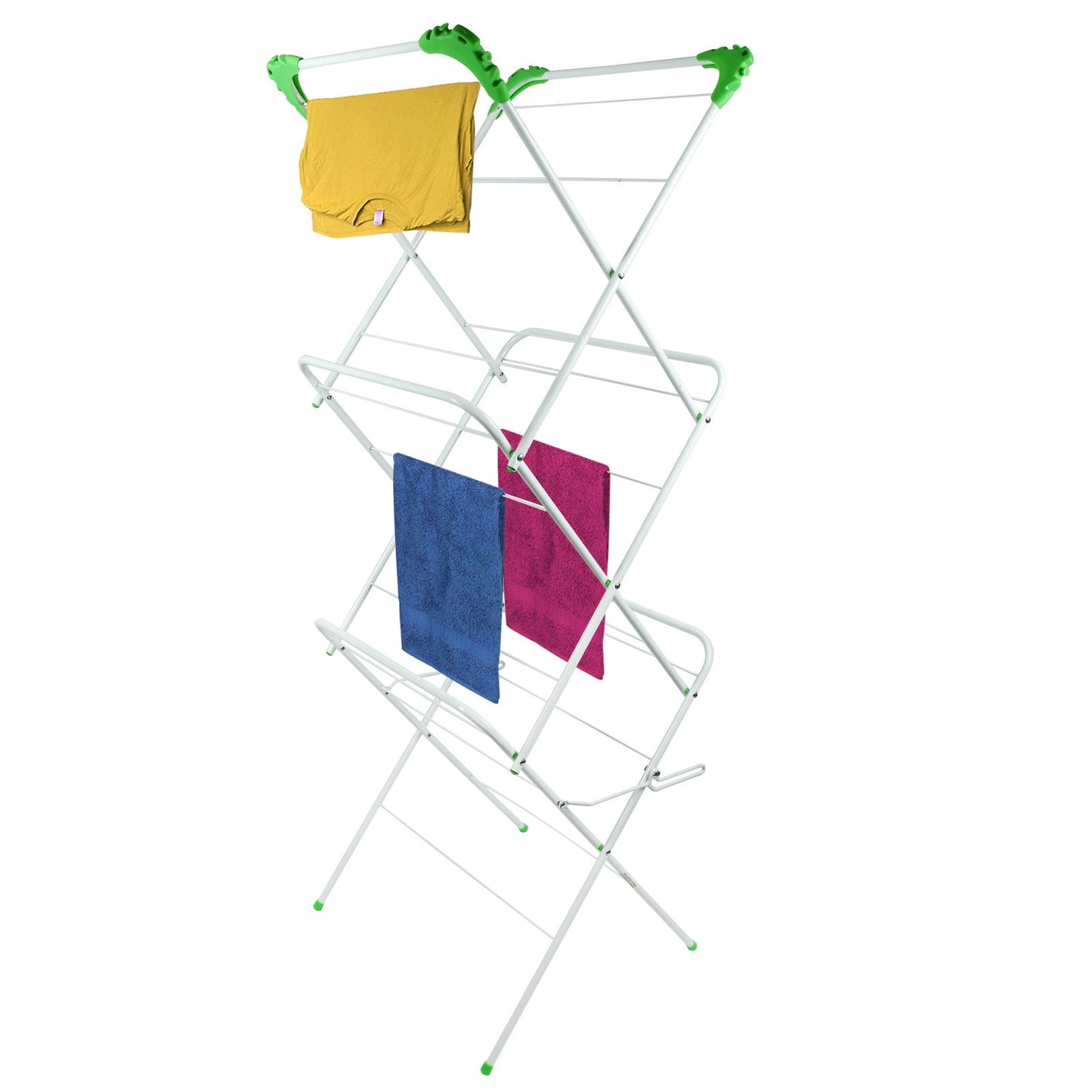 Space-Saving 3-Tier Laundry Drying Rack