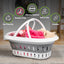 Portable Collapsible Oval Basket With Handles