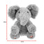 12" Plush Animated Elephant Toy With Moving Ears And Singing Function