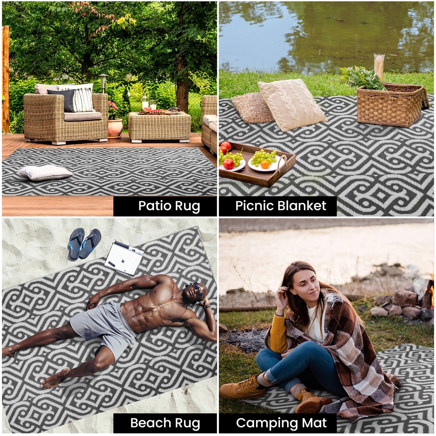 Transform Your Outdoor Space with a Large-Sized Outdoor Rug