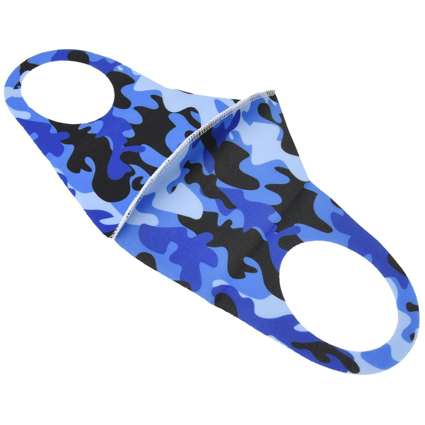 Blue Army Print Reusable Face Mask