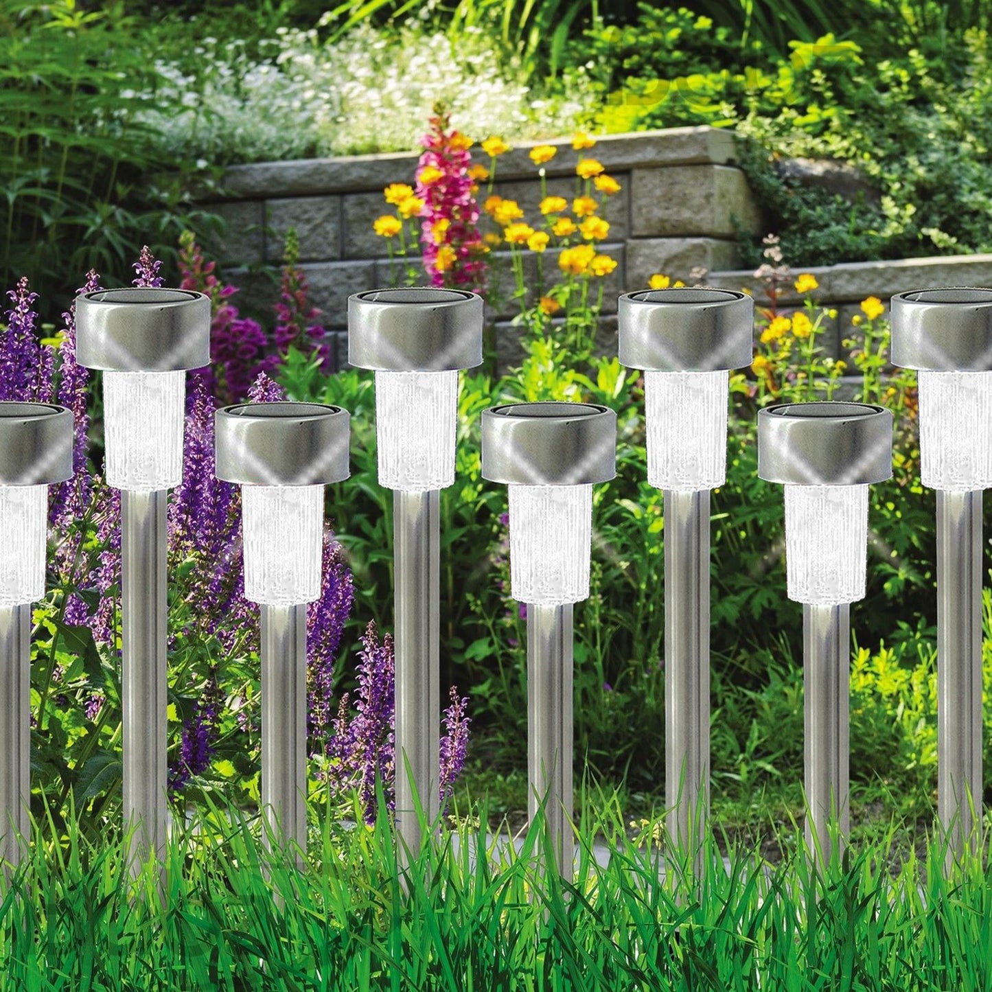 Brighten Up Your Outdoor Space with White Solar Powered Post Lights
