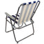 Portable And Comfortable Striped Outdoor Folding Deck Chair