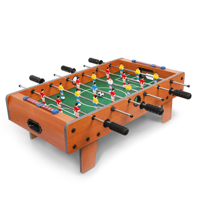 Handcrafted Wooden Tabletop Foosball Game For Adults And Kids