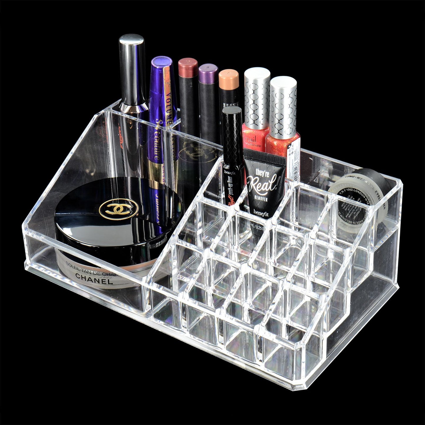 Clear Acrylic Makeup Organizer for Brushes and Lipsticks