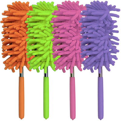 Extendable Microfiber Duster for Cleaning Hard-to-Reach Places