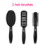 Anti-Static Hair Brush Set With Comb And Mirror