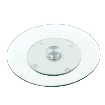Rotating Tempered Glass Serving Plate