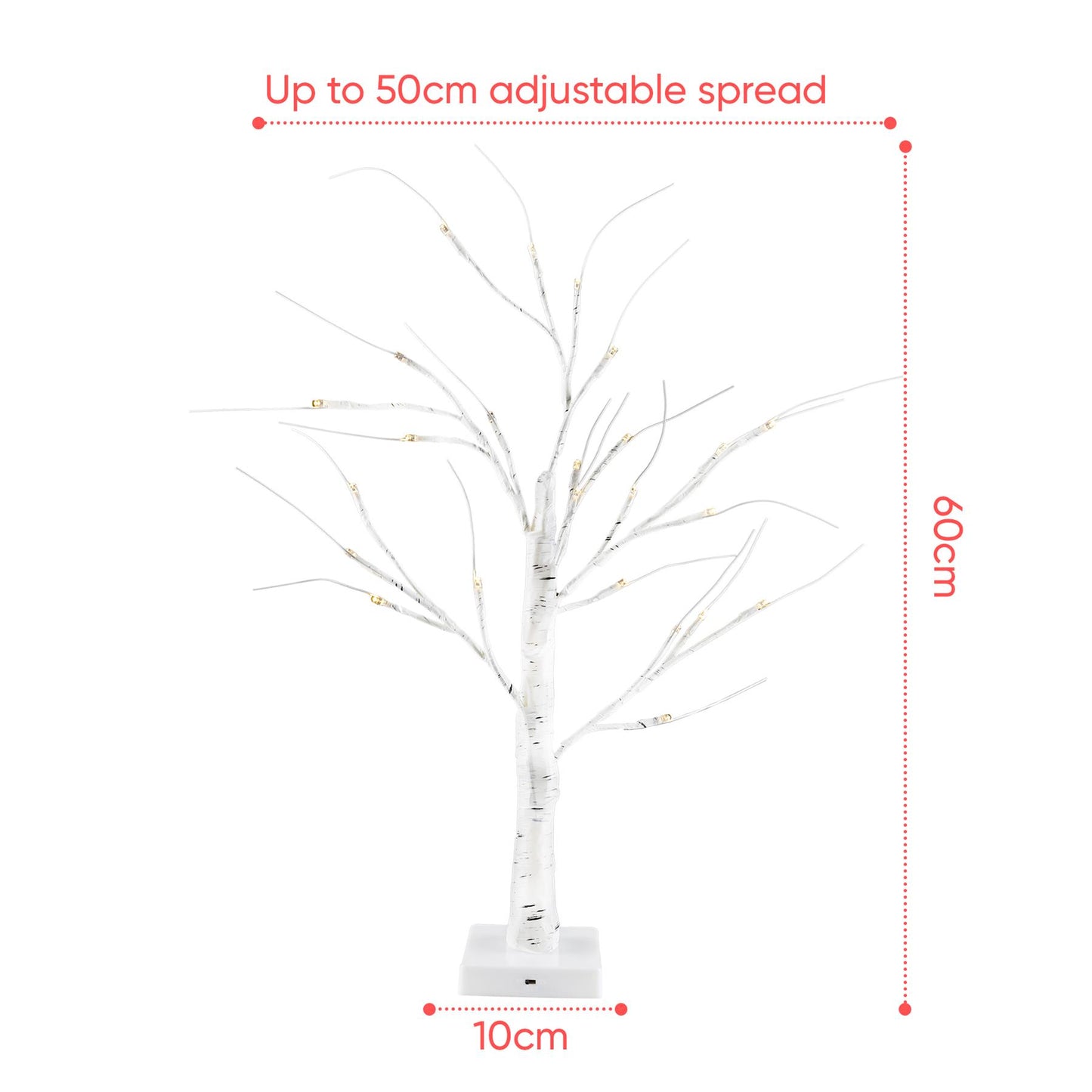 24 Led Christmas Tree Decoration With Tabletop Display