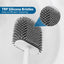 Practical Silicone Toilet Brush Set Hygiene Simplified