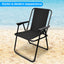 Spring Beach Chair Black Relaxation Outdoors