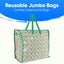 Reusable Jumbo Laundry Bags with Zips for Moving Storage Extra Large Durable Bag