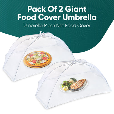 Collabsable Mesh Food Cover Umbrella with Flower Lace Design Reusable and Foldable