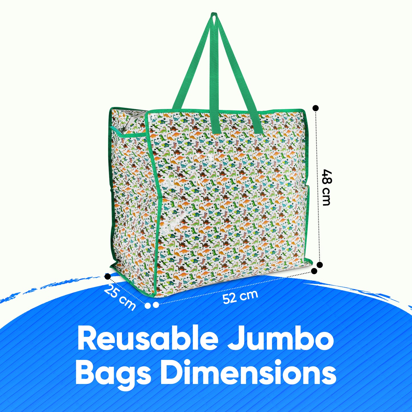 Reusable Jumbo Laundry Bags with Zips for Moving Storage Extra Large Durable Bag