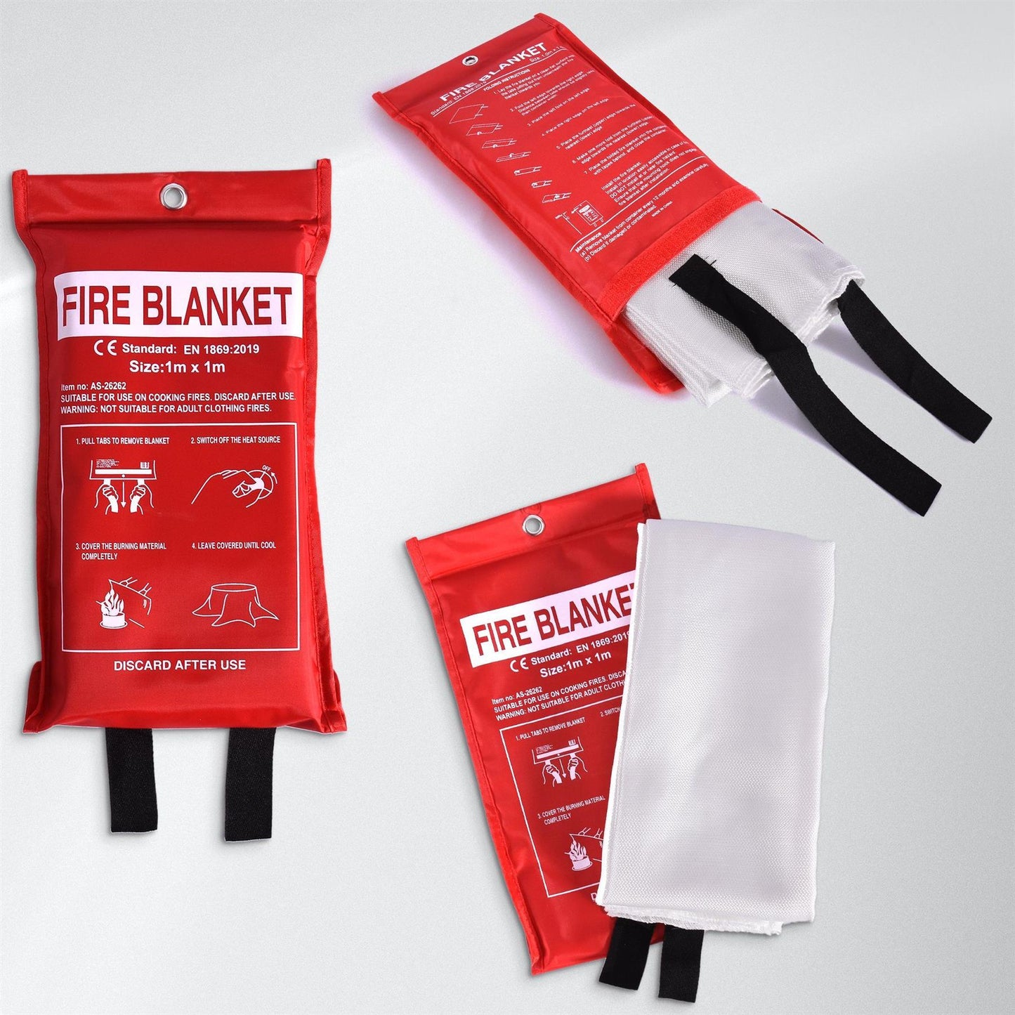 Large Home Fire Blanket (1M X 1M) For Safety