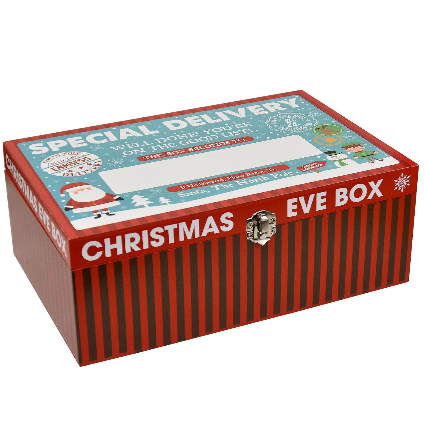 Large Wooden Christmas Eve Box For Special Deliveries