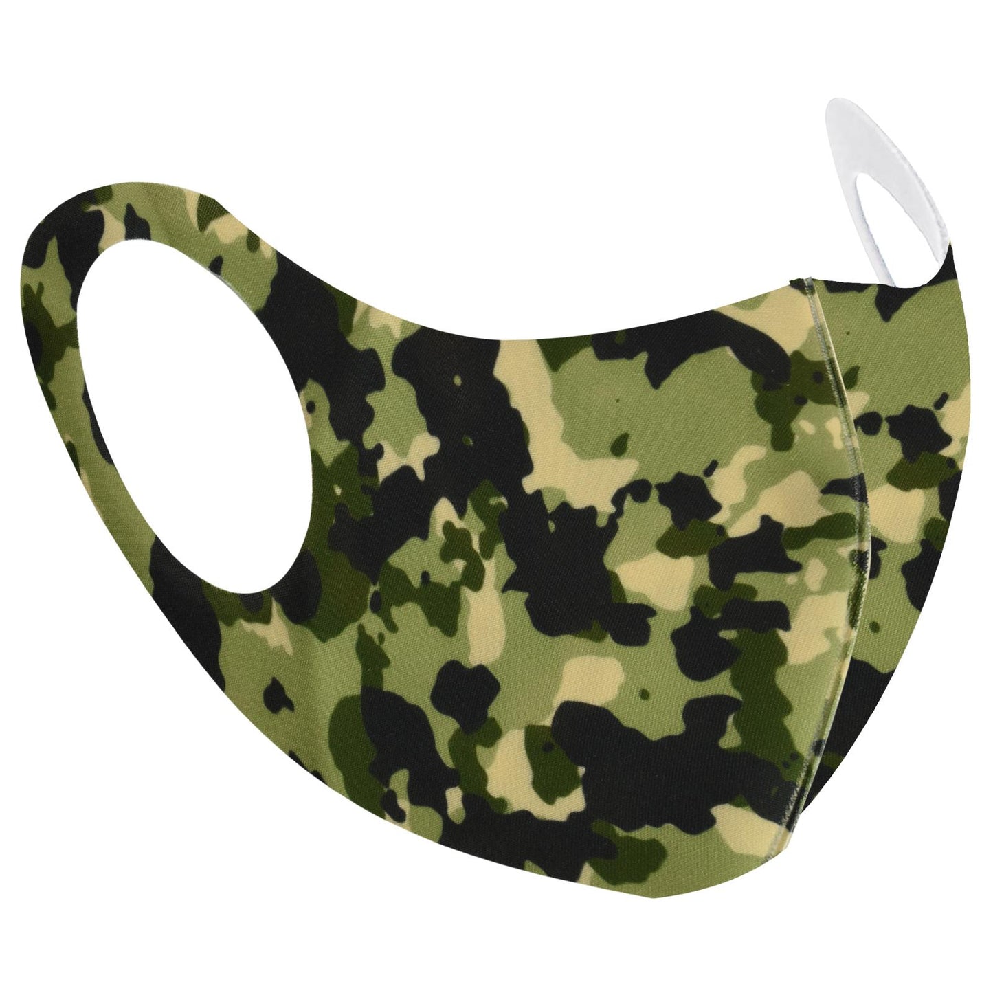 Lime Camouflage Reusable Men'S Face Mask