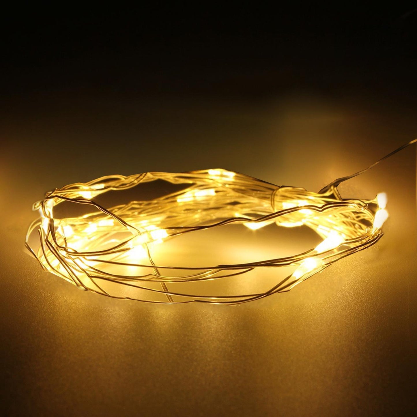 Rustic Copper Wire Fairy Lights for Decor
