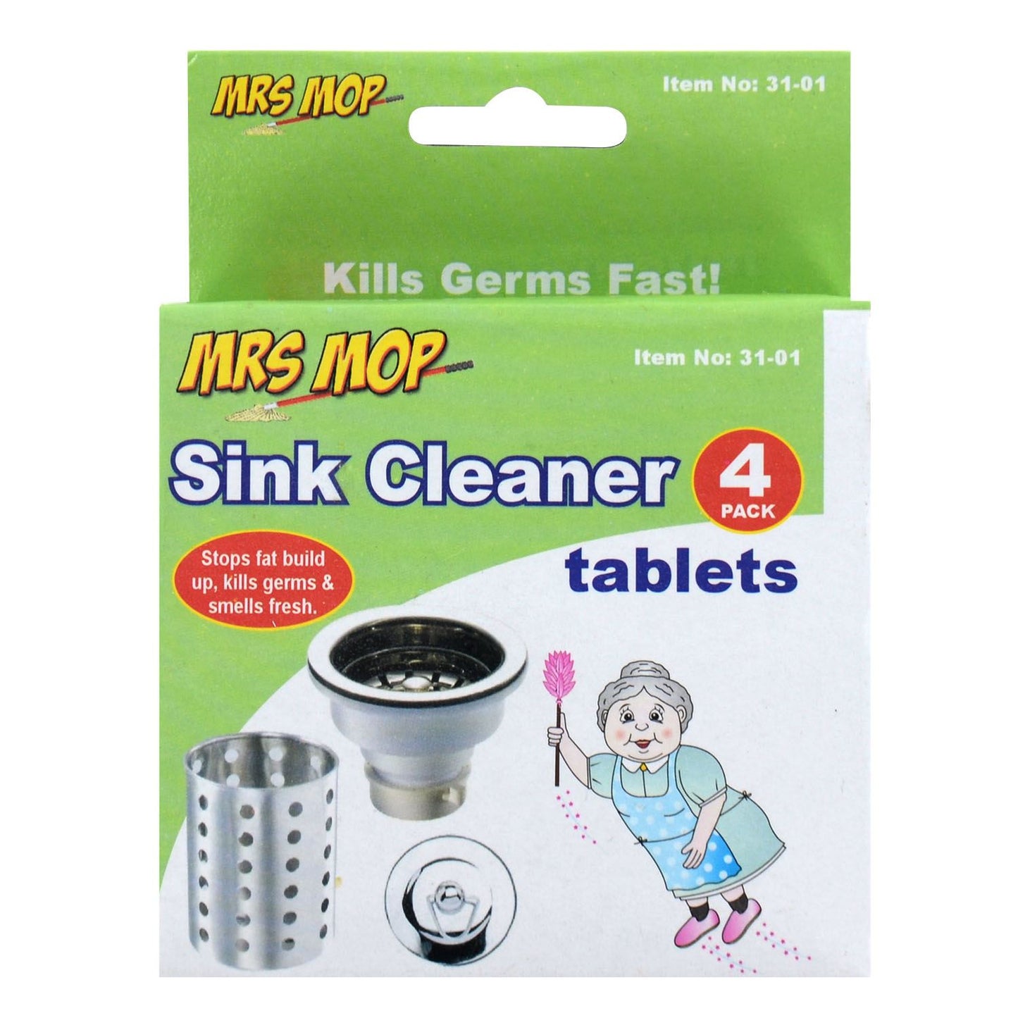 Disinfecting Sink Tablets, Fresh Scent Cleaning Tablets