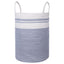 Grey & Cream Woven Laundry Basket Stylish Storage