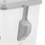 Airtight And Stackable Food Storage Bin In A Stylish Grey Color
