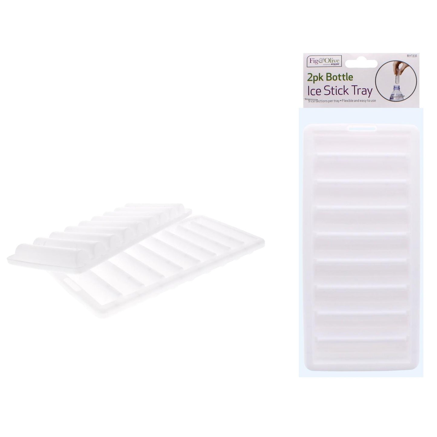 2 Pack Bottle Ice Stick Tray
