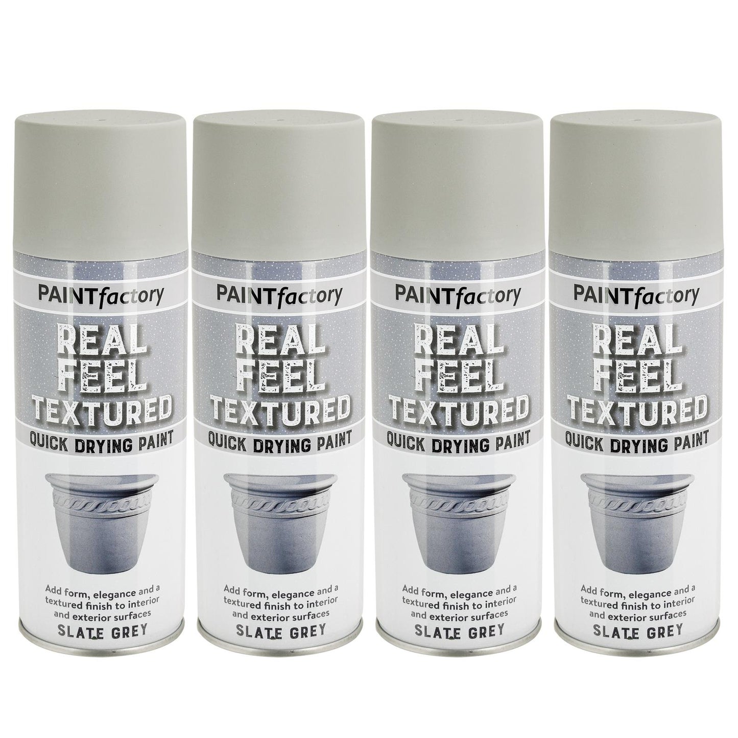 Slate Grey Spray Paint with Real Textured Quick Drying Finish, 400ml