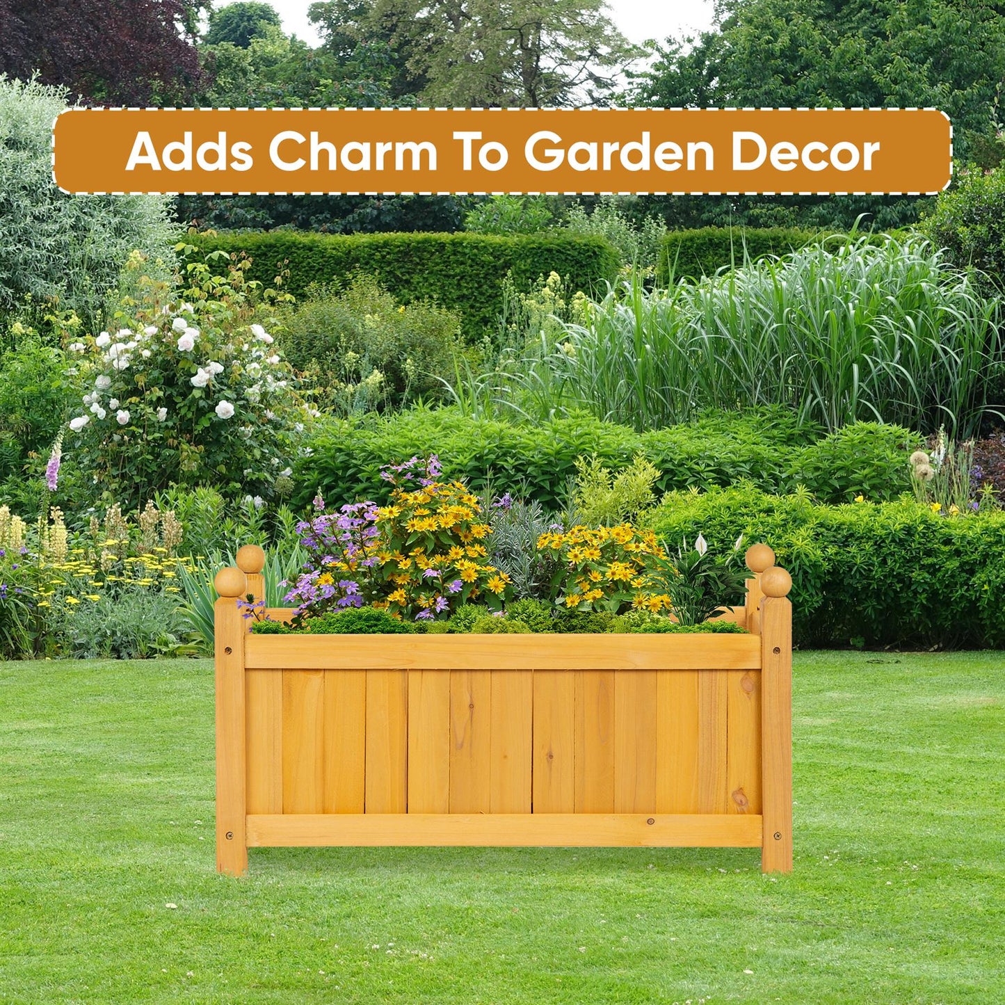 Wooden Garden Flower Planter