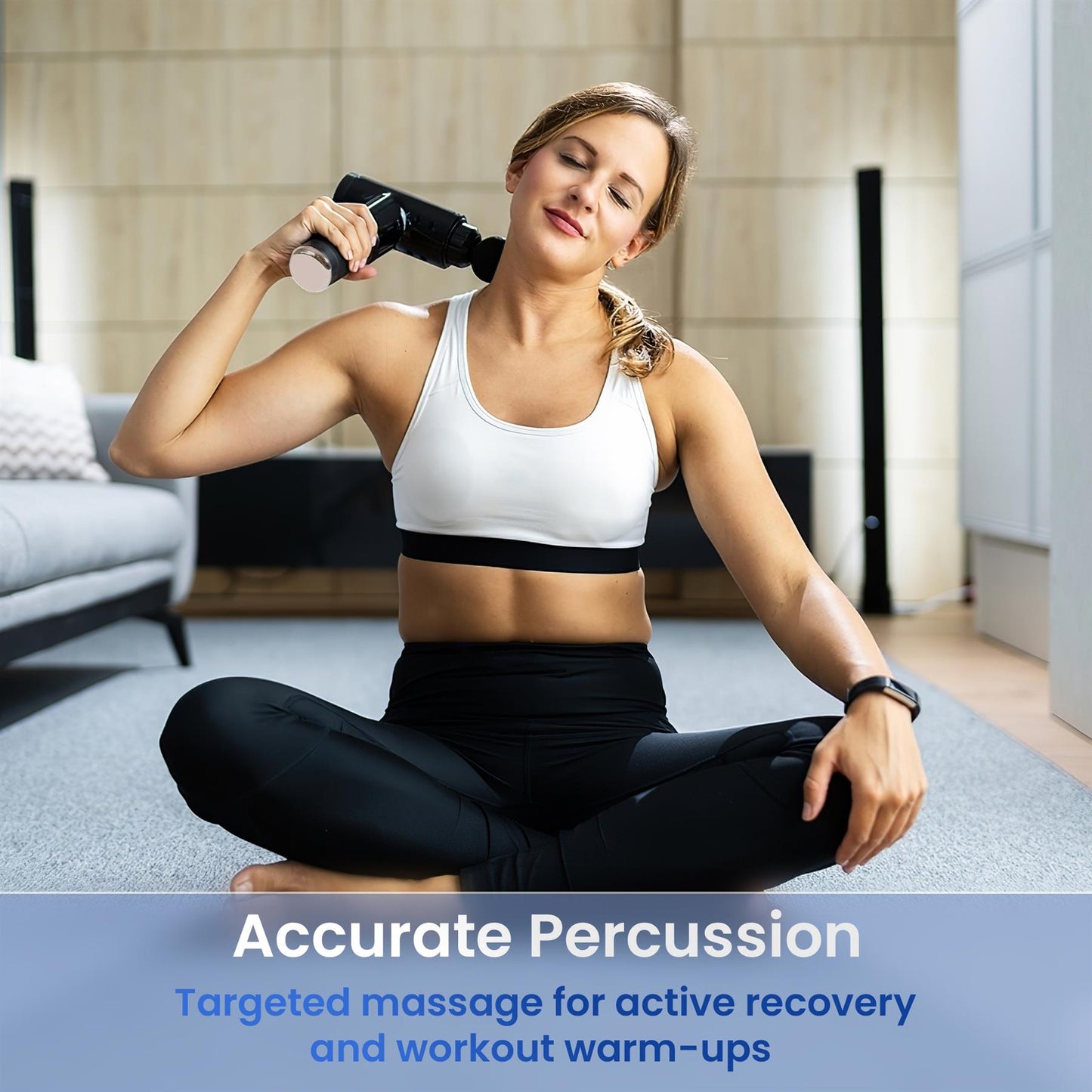 Portable Deep Tissue Massage Gun with Adjustable Speeds