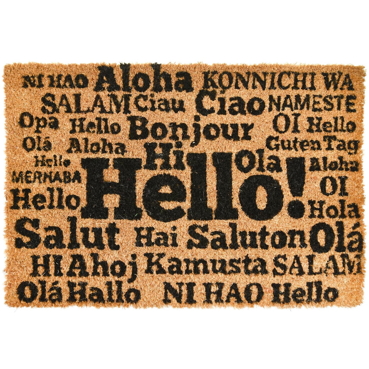 Welcome In Different Languages Door Mat