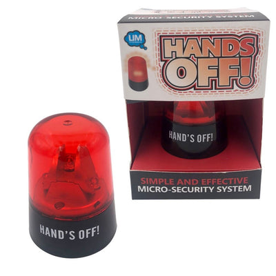 Movement-Activated Hands-Off Security Alarm With Flashing Siren - Novelty For Office