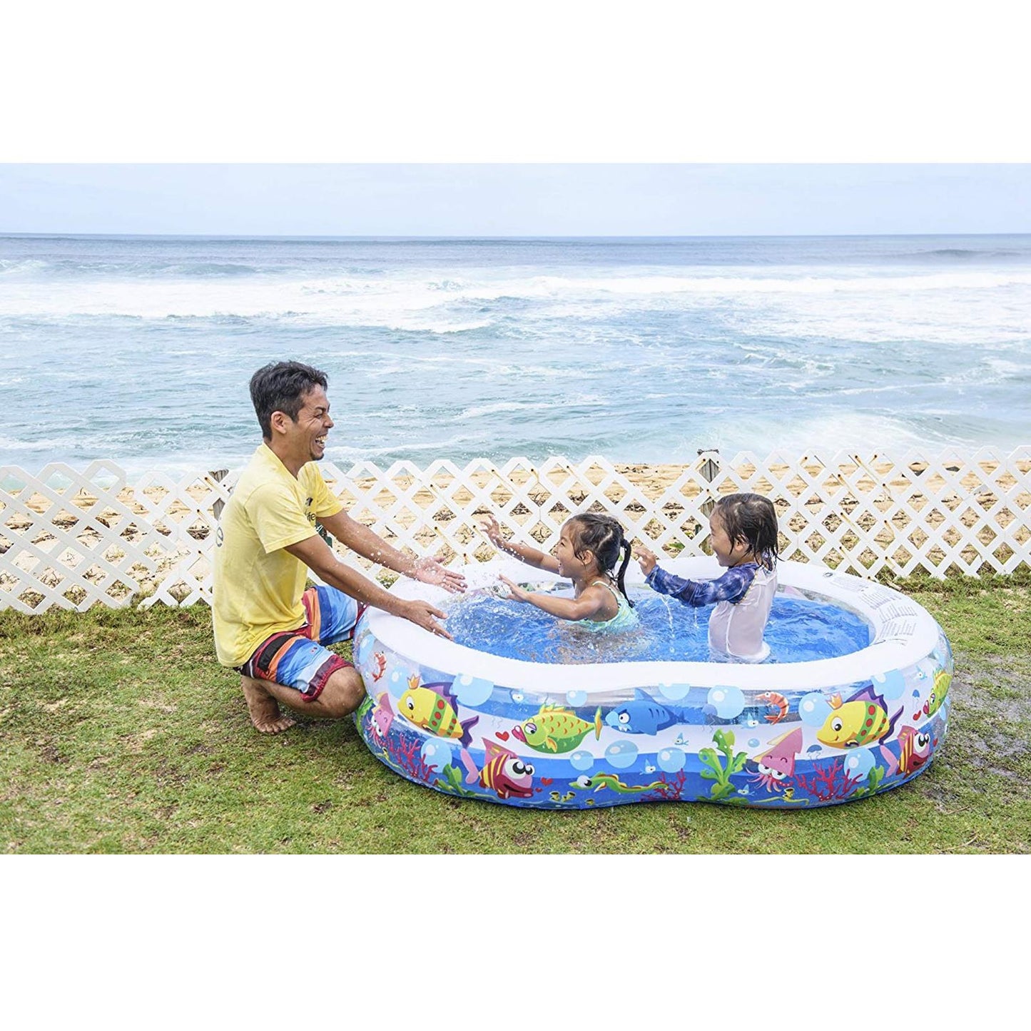 Large Inflatable Swimming Center With 8 Play Areas