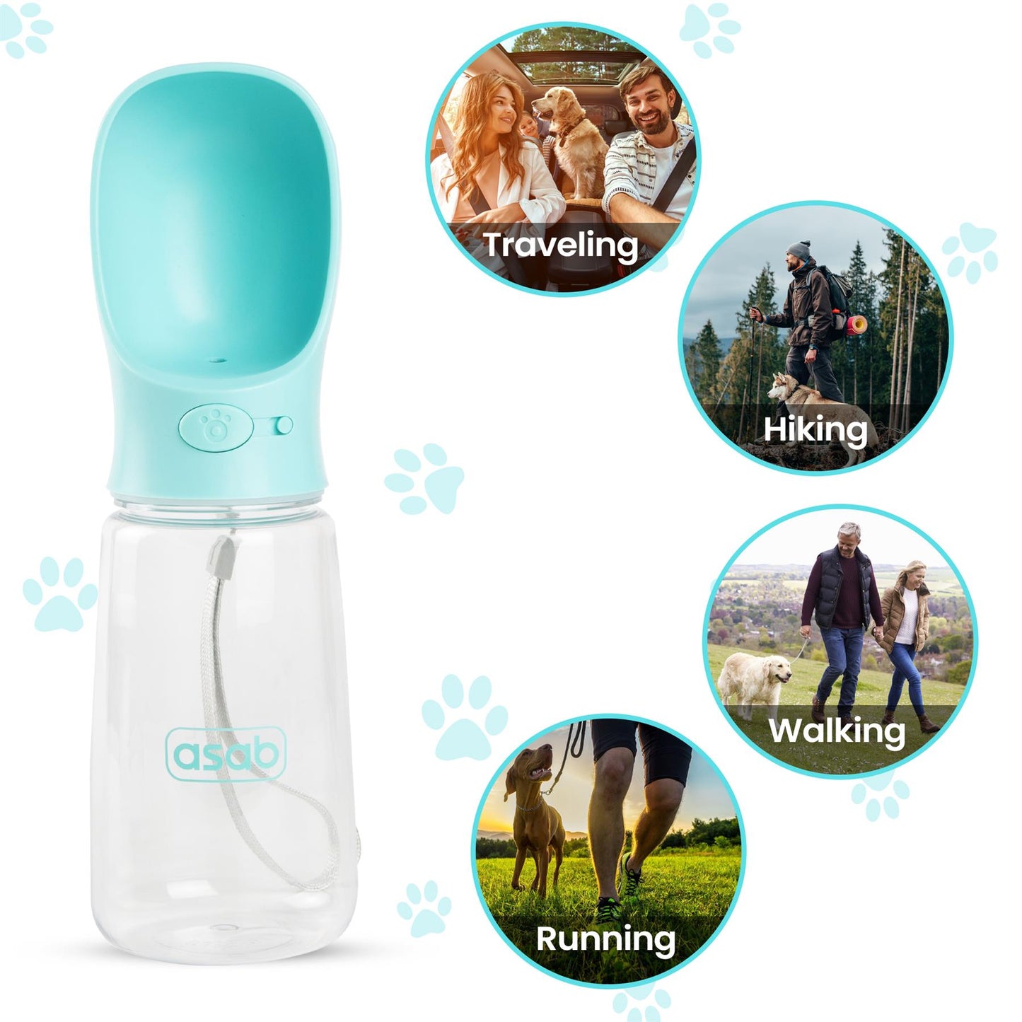 Dog Water Bottle Portable 550ml