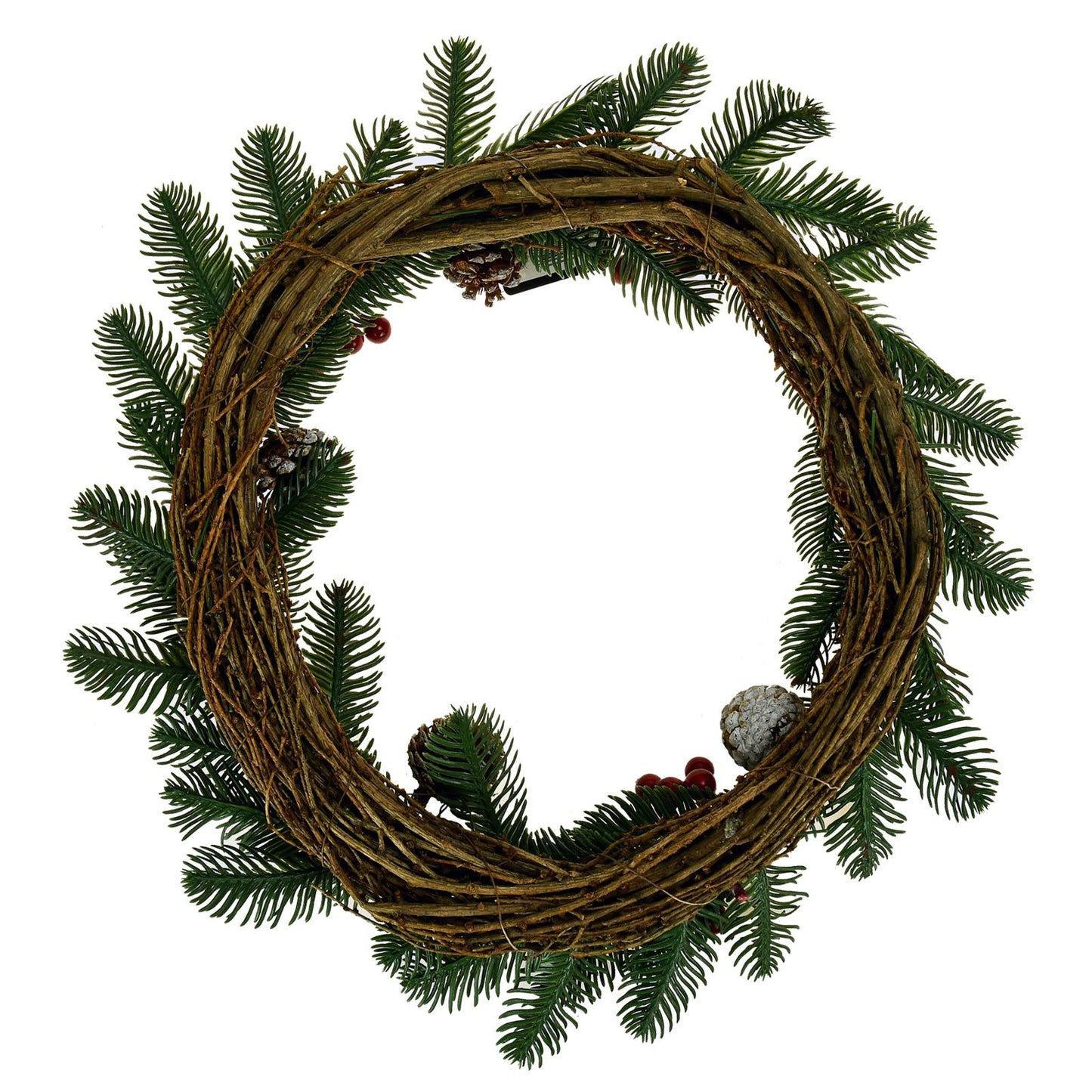 Pine & Berry Xmas Wreath Festive Door Decoration