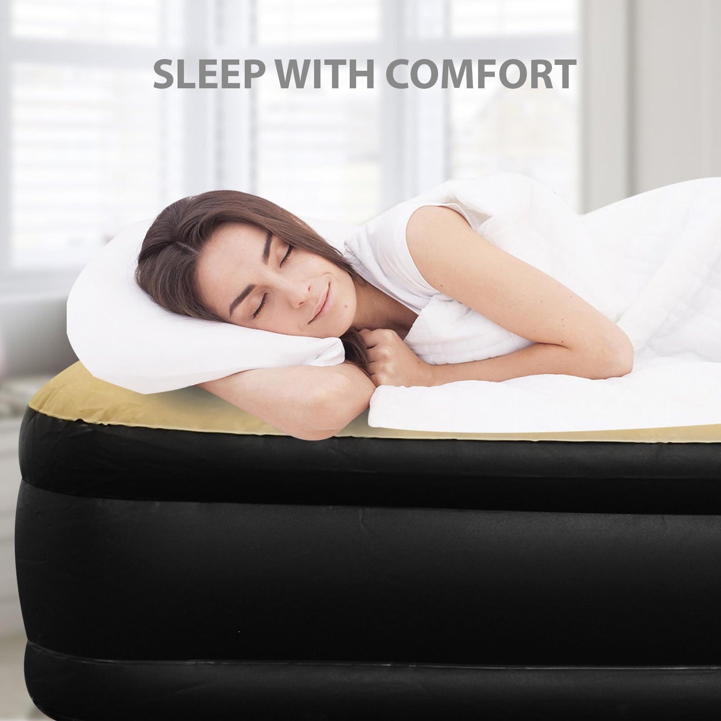 Sleep Comfortably with Flocked Inflatable Air Bed