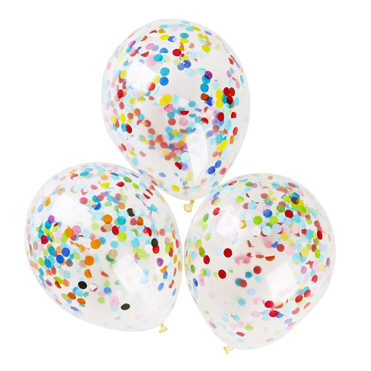 Set Of 3 Large Confetti Latex Balloons For Weddings/Parties