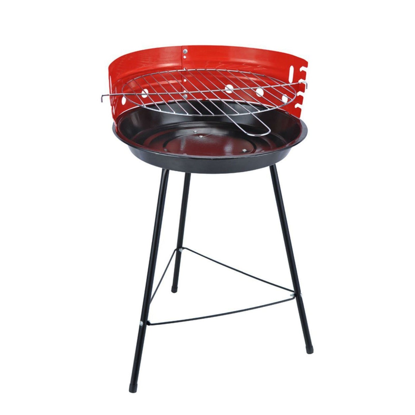 Compact 36cm Round Portable Charcoal Bbq Grill