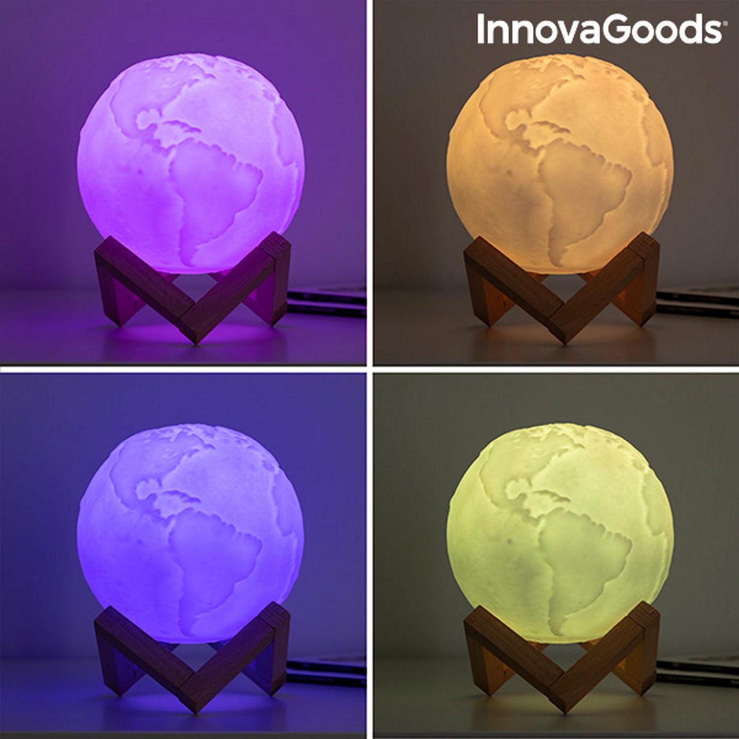 Decorative Led Night Light Earth-Shaped Lamp