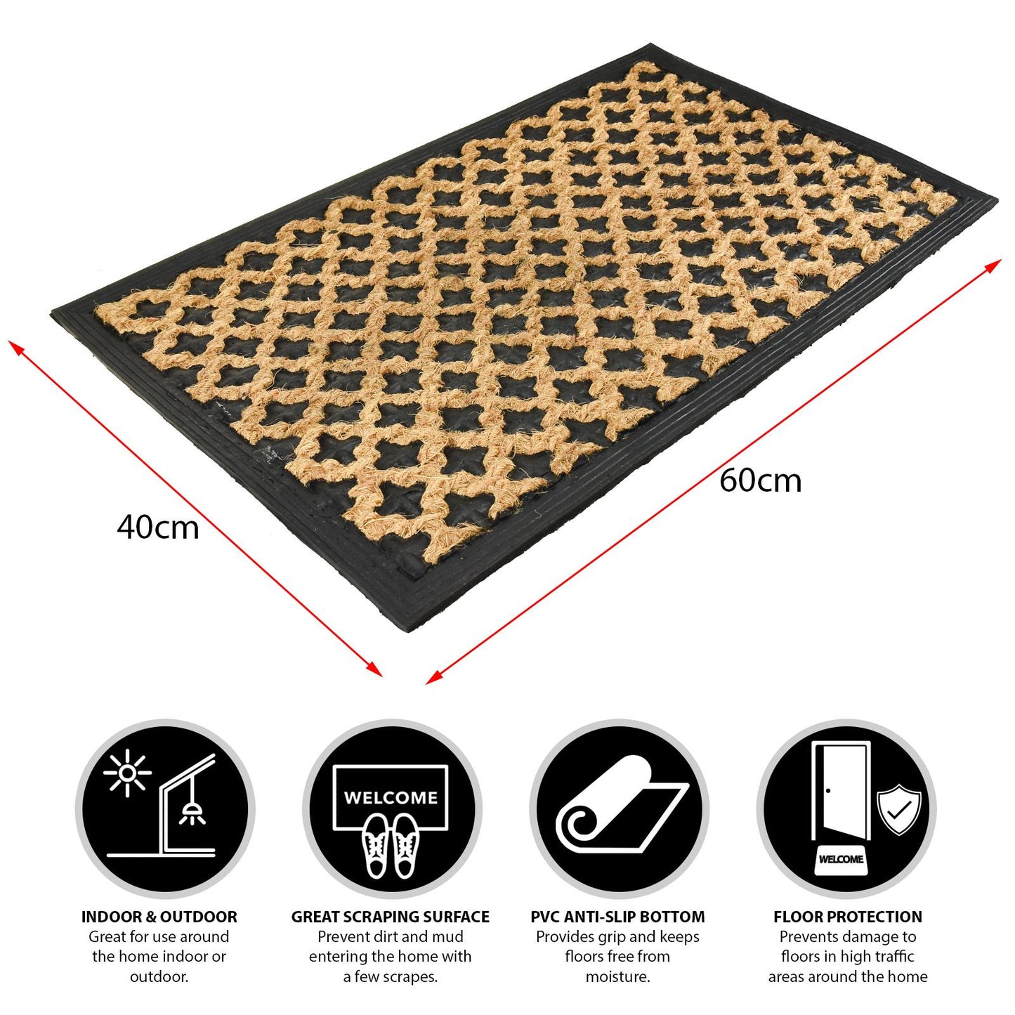 Keep Your Floors Clean with a Rubber Backed Coir Door Mat