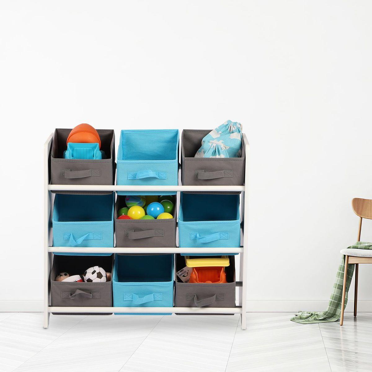 Keep Clutter at Bay with a Wooden Storage Unit