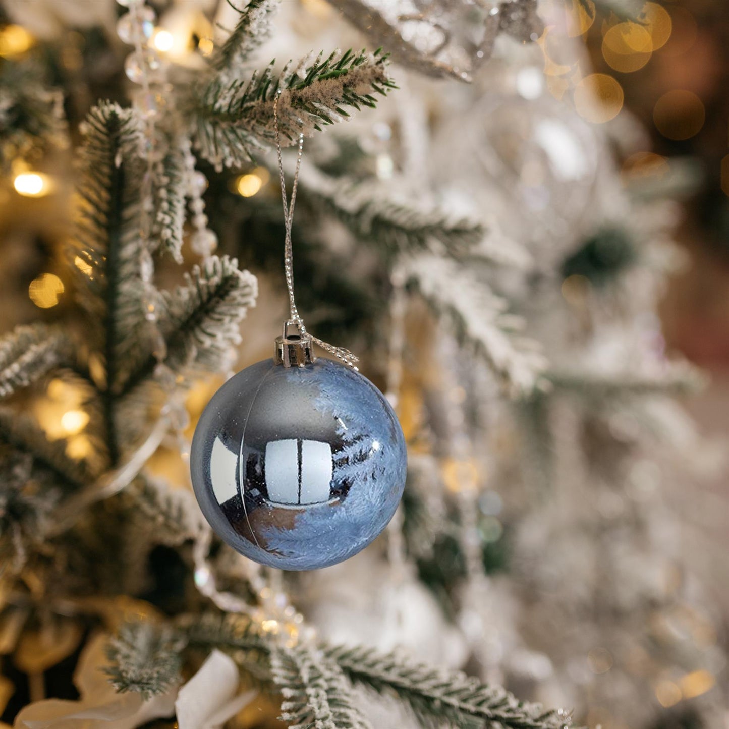 62Pcs Christmas Decor Baubles For Tree Decoration