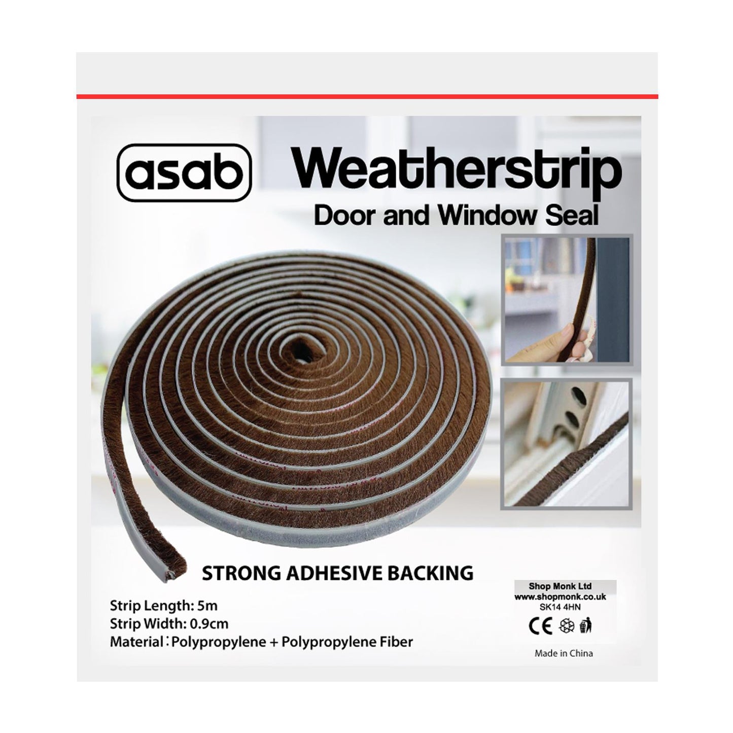 Self-Adhesive Weather Stripping For Doors And Windows