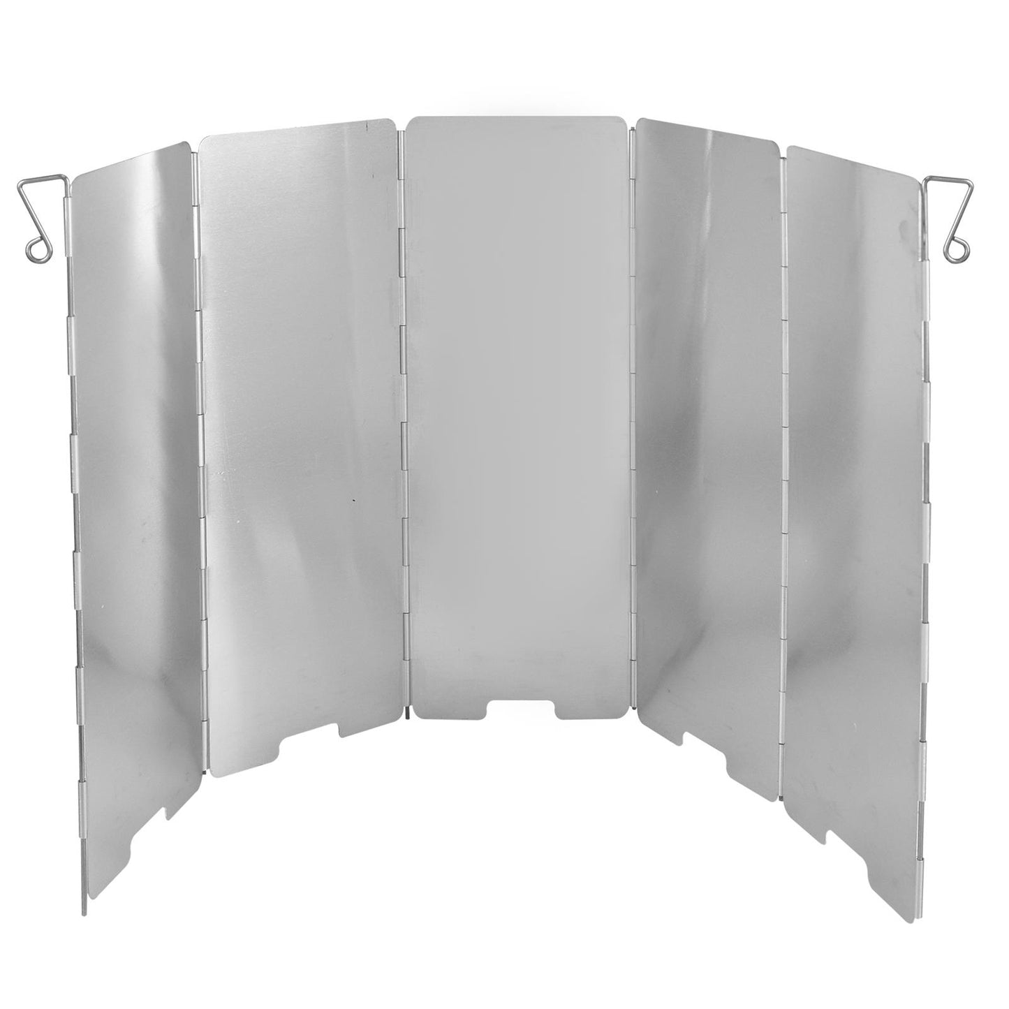 Set Of 5 Aluminum Wind Shields For Portable Stoves