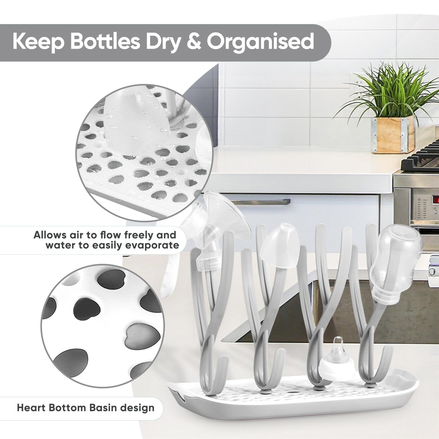 Convenient Baby Bottle Drying Rack