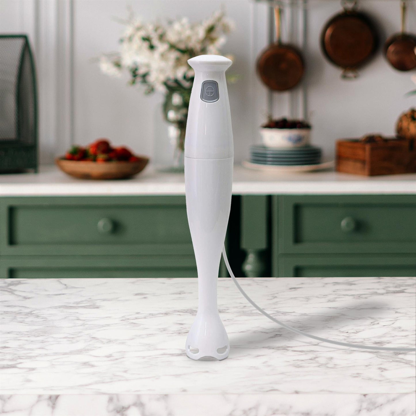 Versatile And Powerful Hand Blender With Two Stainless Steel Blades