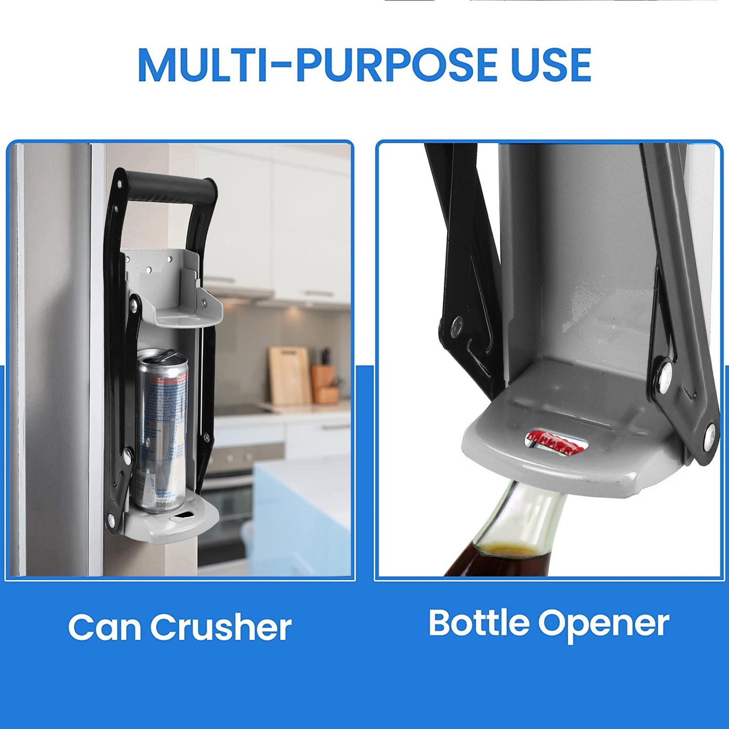 Space-Saving And Easy-To-Use Tin Can Crusher For Recycling